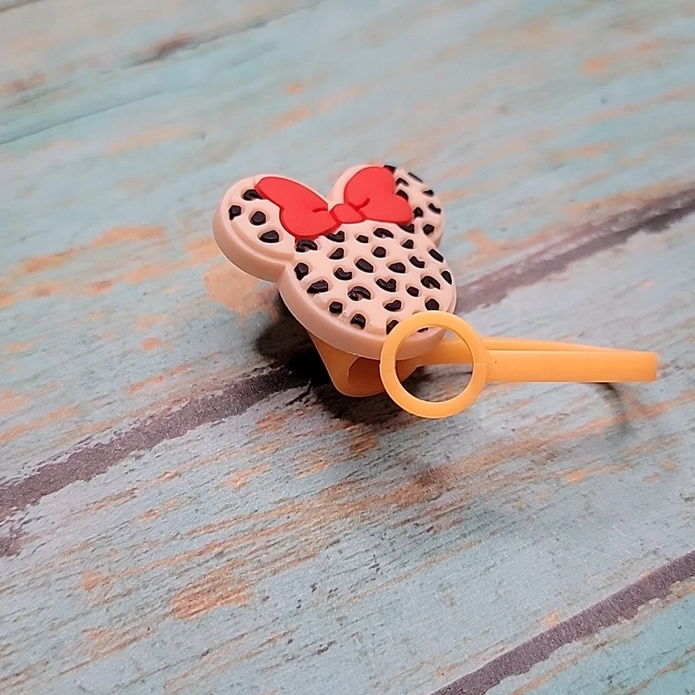 Minnie Mouse Leopard Straw Topper - Picture 4 of 5